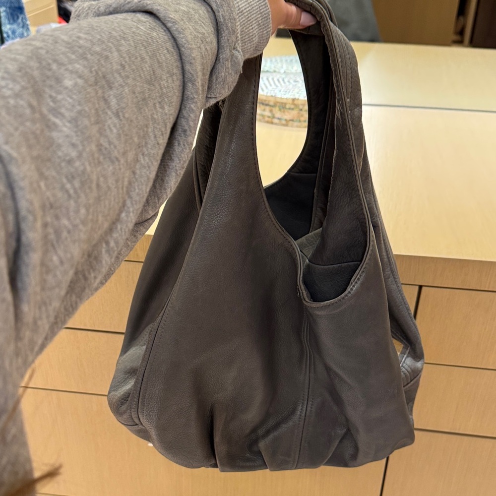 B-Low the Belt Dark Gray Shoulder Bag